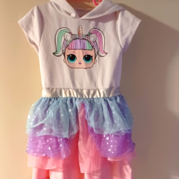L.O.L. Surprise! Other - LOL SURPRISE GIRLS DRESS. REALLY CUTE PINK BLUE WHITE COLORS.